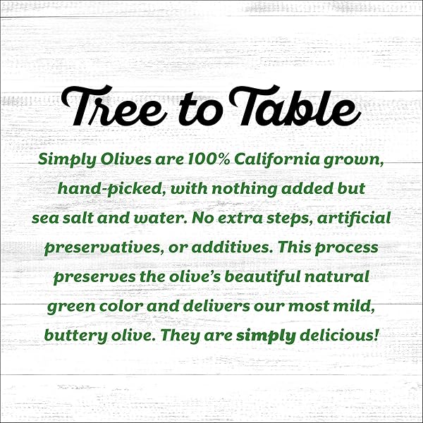 EARLY CALIFORNIA SIMPLY OLIVES GREEN RIPE PITTED OLIVES, PACK OF 12, 6 OZ CANS