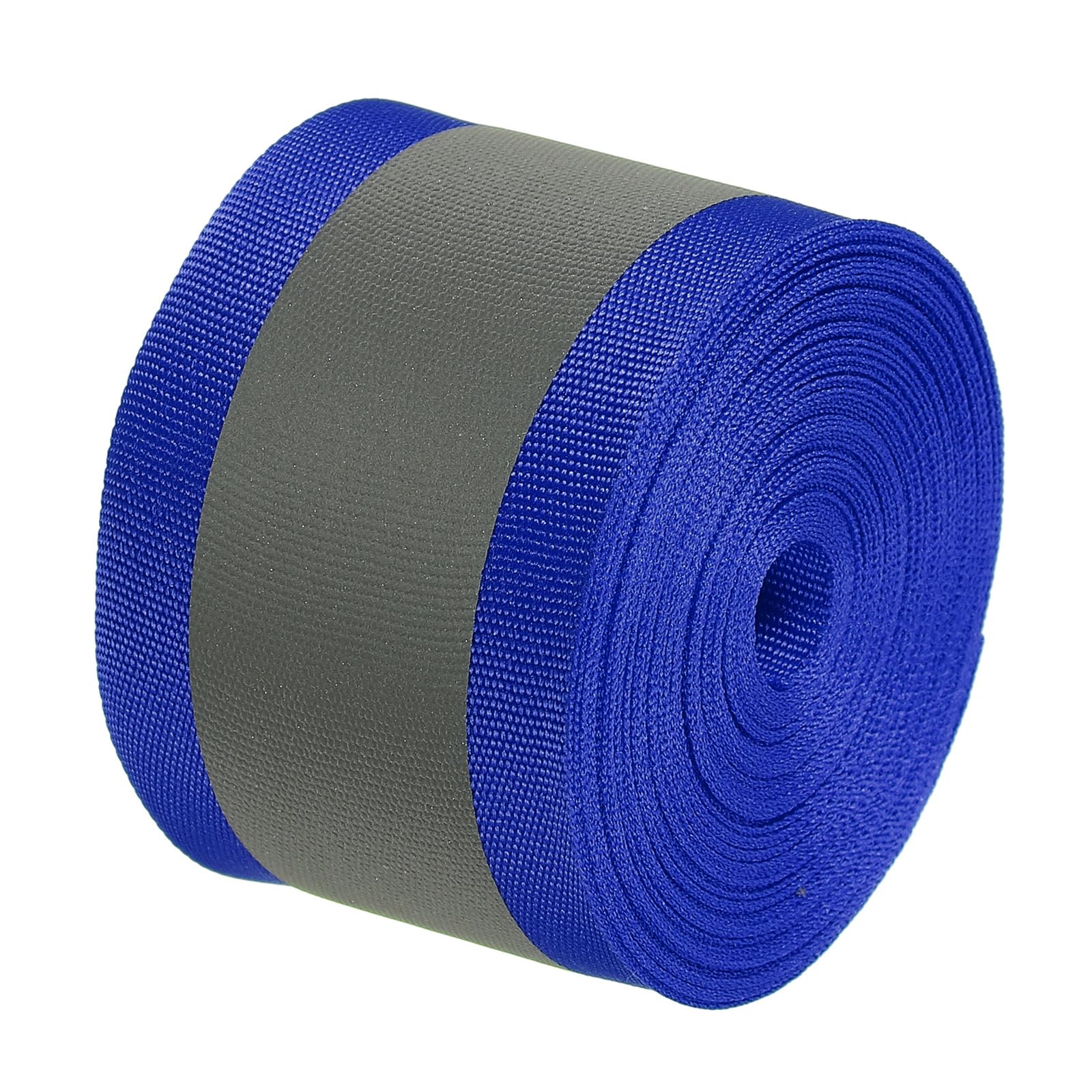 PATIKIL Reflective Tape Strip, 2" x 33FT High Visibility Reflective Strip Sew-on Reflective Tape DIY Safety Fabric Webbing for Bags Clothes Raincoats, Blue