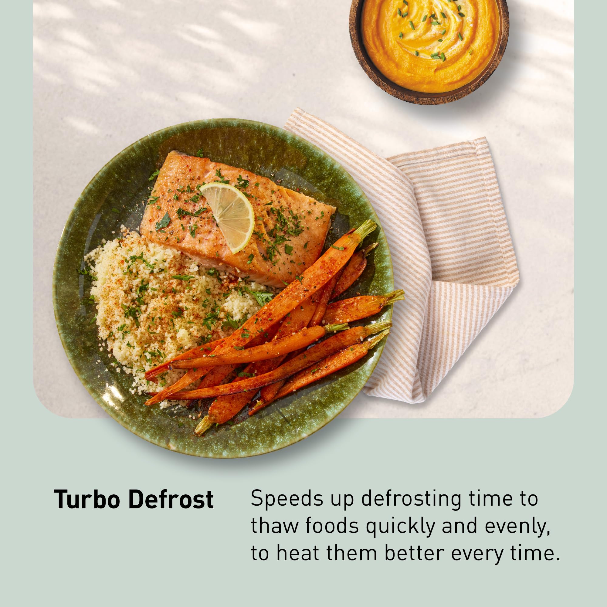 Panasonic Oven with Cyclonic Wave Inverter Technology, 1250W, 2.2 cu.ft. Countertop Microwave with Genius Sensor One-Touch Cooking – NN-SD975S (Stainless Steel/Silver), Stainless