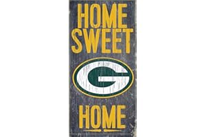 FAN CREATIONS Green Bay Packers 6'' x 12'' Home Sweet Home Sign