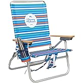 Tommy Bahama 4-Position Extended seat Height Easy in-Easy Out Folding Backpack Beach Chair