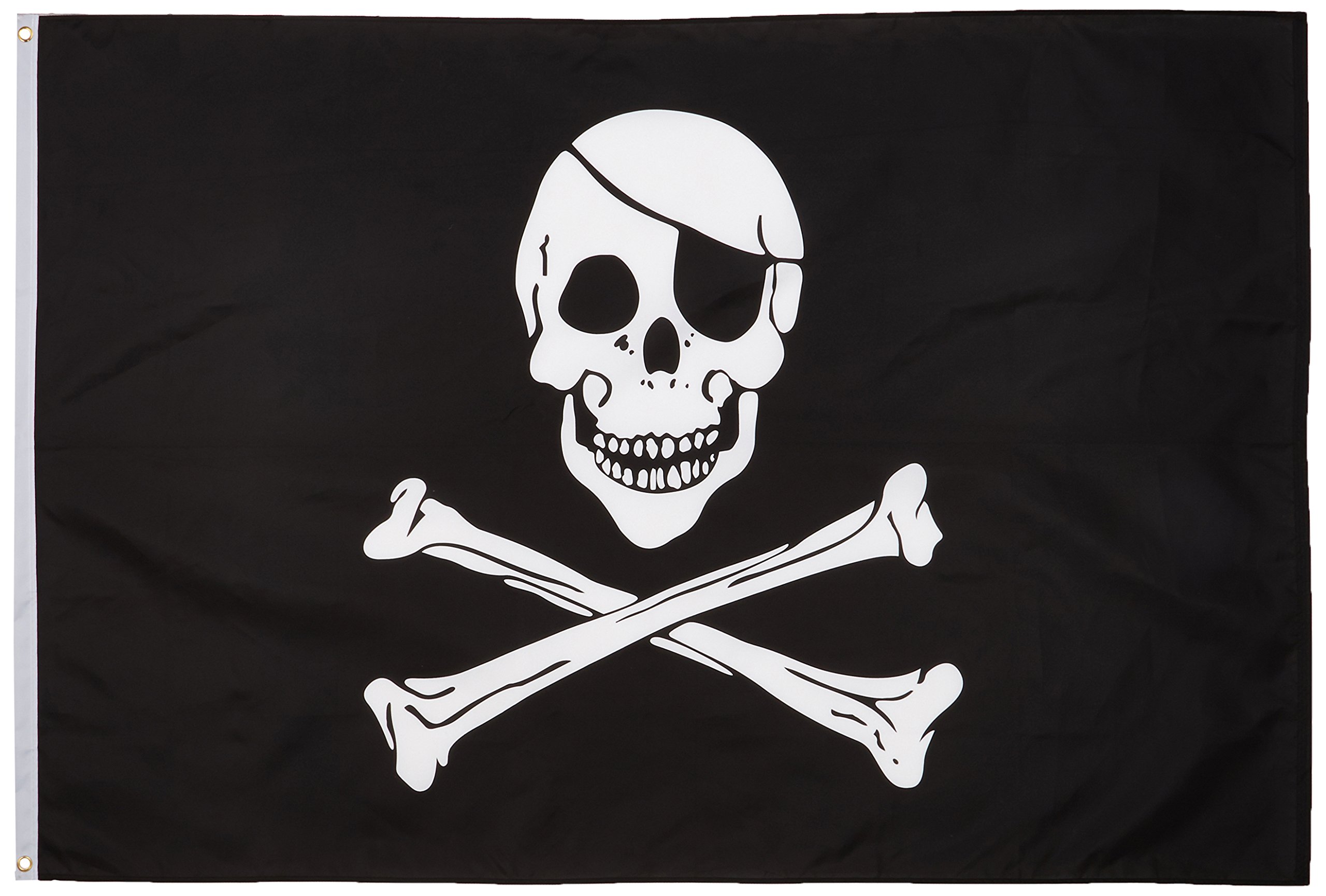 Quality Standard Flags Pirate Regular Polyester Flag, 4 by 6'