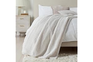 SPRINGTREE HOME White Micro Plush Throw Blanket | Thick Faux Fur Blanket | White Throw Blanket | Warm Fuzzy Blanket for Winter | Perfect Throw Blanket for Couch Year Round | Fluffy Blanket | Willow Collection