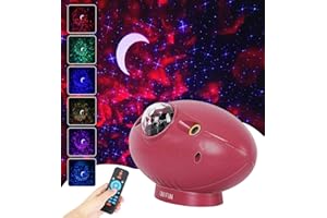 UNIFUN Star Projector Night Light, Galaxy Projector Light with Music Speaker 4-in-1 LED Nebula Cloud Projector for Kids Adults Bedroom,Halloween,Christmas Holiday Use(Blue Star)