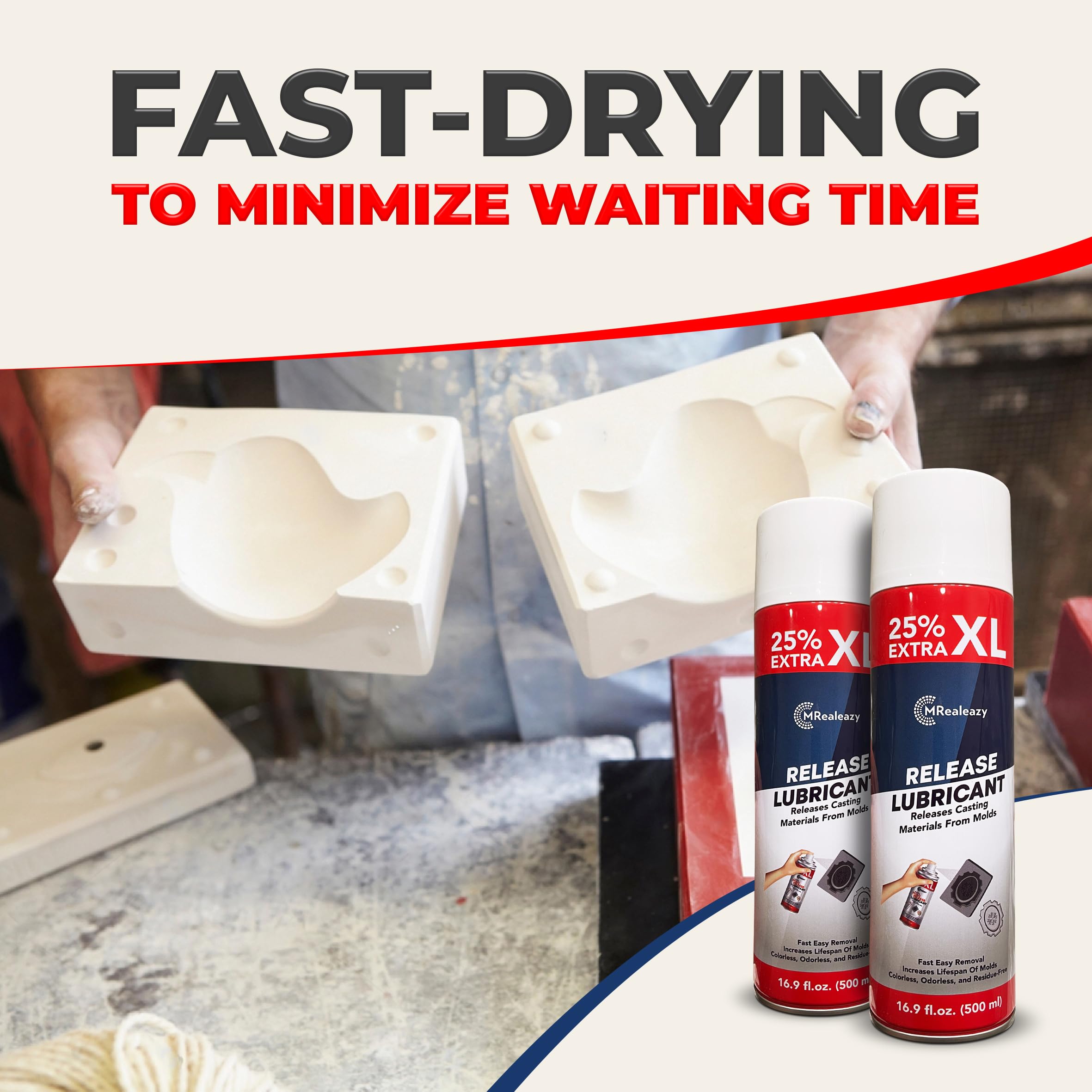 Silicone Mold Release Spray (Silicone-Based) (16.9 floz/500ml) - Resin & Epoxy Release Agent for Smooth Mold Removal with Ease, Universal Use on Almost All Molds