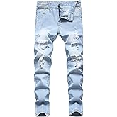 FREDD MARSHALL Boy's Skinny Fit Ripped Destroyed Distressed Fashion Kids Denim Jeans Pants