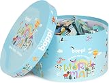 boppi Round World Map Jigsaw Puzzle 150 Pieces Ages 5+ Educational view 6