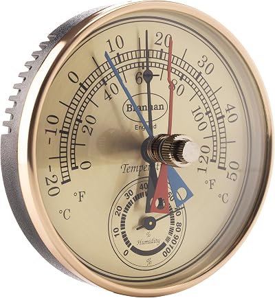 Brannan Max Min Thermometer and Hygrometer – Wall Mounted Greenhouse Gauge