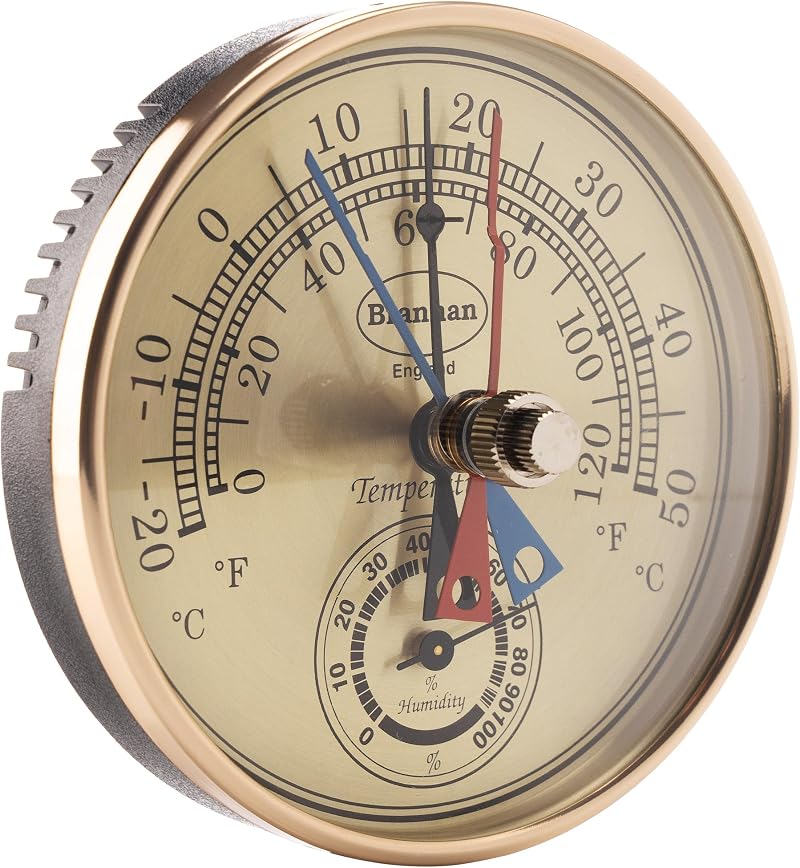 Brannan Max Min Thermometer and Hygrometer – Wall Mounted Greenhouse Gauge