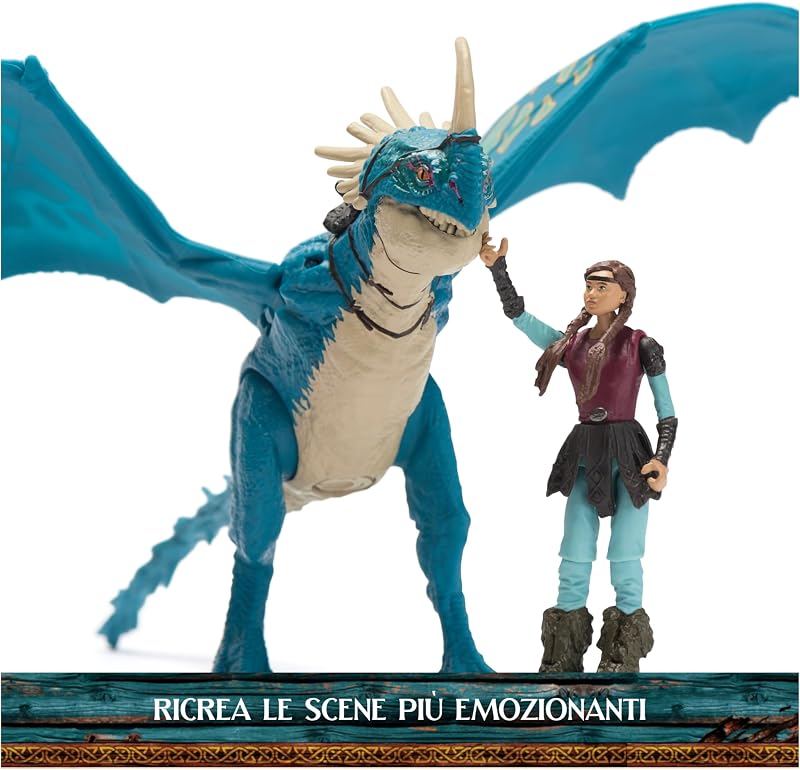 , Dragon Trainer, Tempestosa e Astrid, Drago e Vichingo, Giocattoli per Bambini, 4+ Anni