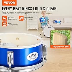 VEVOR Kids Drum Set, 14 in 3-Piece Beginner Junior