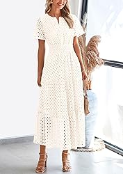 PRETTYGARDEN Womens 2025 Summer Maxi Dress Short