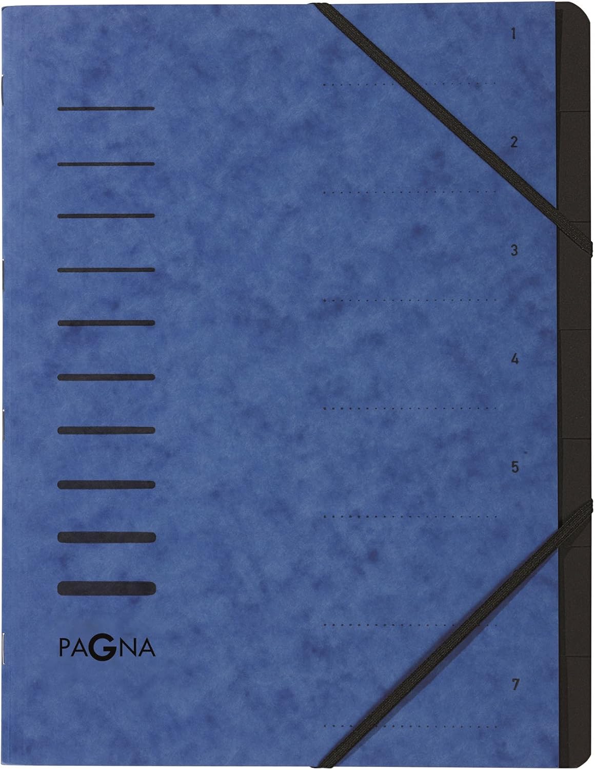 Pagna Document Wallet 7 Teilig of Agglomerated Pan, blue, 7-teilig
