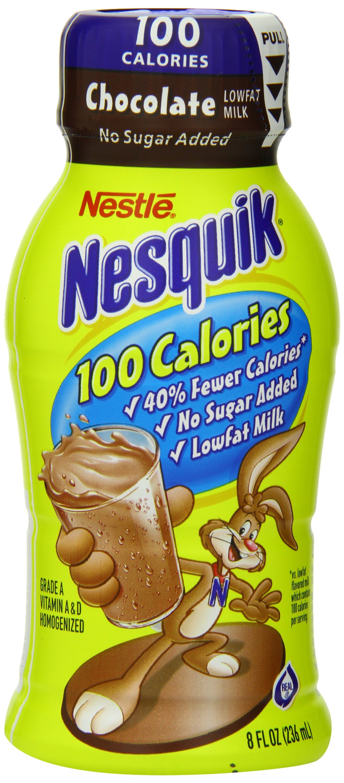 Nestle Nesquik ReadyToDrink Flavored Milk, 100Calorie Low Fat