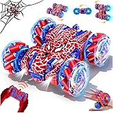 Kssvzz Spider Remote Control Car, 2.4GHz Gesture Sensing Stunt Car with Cool LED Light, 360° Rotacion All Terrain RC Toy for