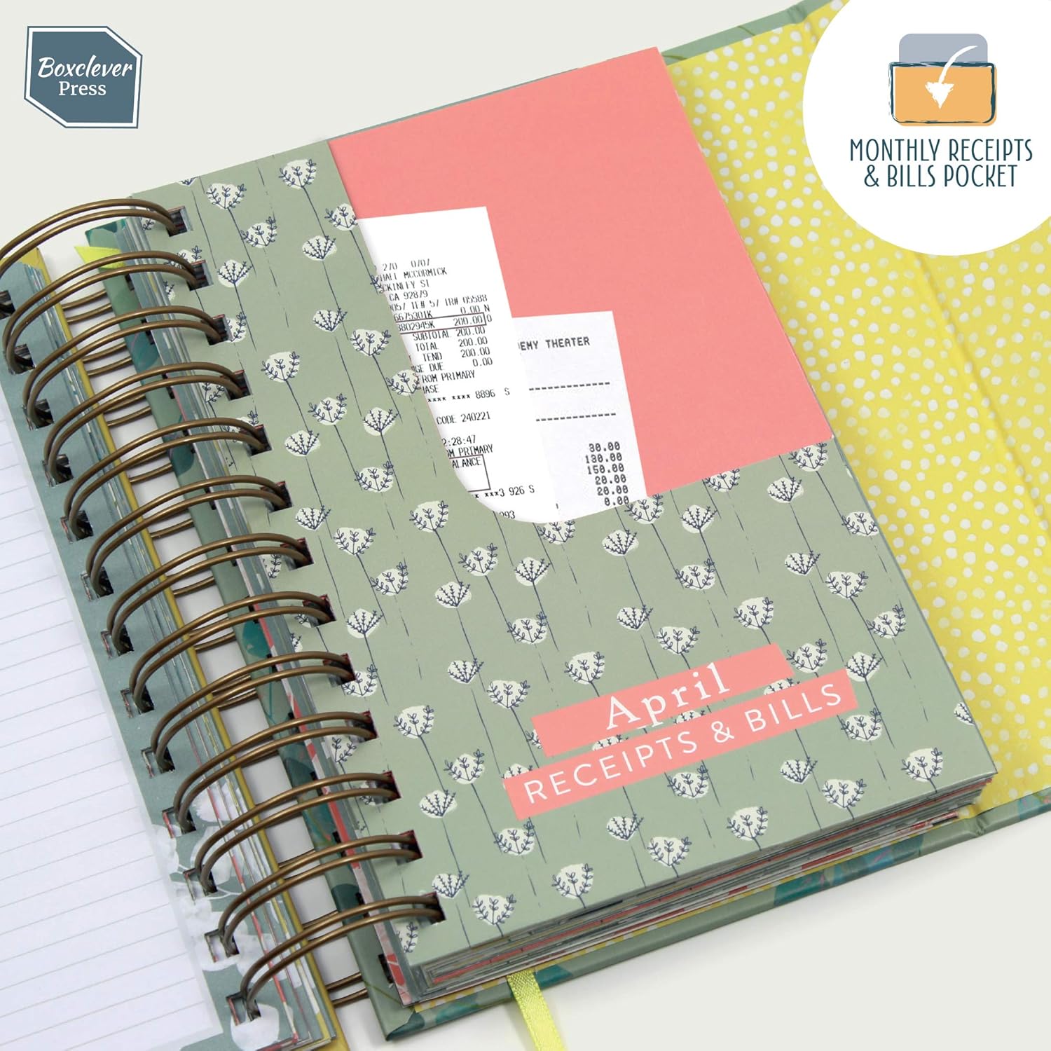 Boxclever Press Portable Budget Planner with Pockets. Bill Organizer with Expense Trackers. Take Control of Your Personal Finances with This Undated Monthly Planner. Compact Size 7 x 4.5ins : Office Products