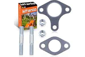 Mtanlo 1 Sets Muffler Exhaust Gasket Bolt for Honda 13HP 11HP 9HP 8HP GX390 GX340 GX270, Muffler Gasket Set, Bolt Exhaust Stu