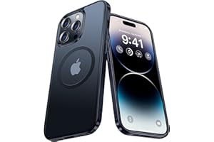 Alphex for iPhone 14 Pro Max Case, 10FT Shockproof Military Grade Drop Protection, Compatible with MagSafe, Official Color Match for iPhone, Matte Slim Phone Cover Women Girls Men 6.7", Space Black