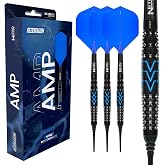 RED DRAGON Darts - AMP Series - 20g Barrel/ 22g Full Weight Soft Tip Torpedo Dart Set - 90% Professional Tungsten Darts Set - Nitro Flite Integrated Flight/Shaft, Dart Flights &amp; Stems