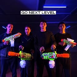 XSHOT Hyper Gel Glow Motorized Gatling Blaster with