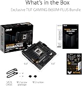 ASUS TUF GAMING B650M-PLUS AM5 Micro-ATX DDR5 PCIe 5.0 M.2 USB4 Motherboard view 2