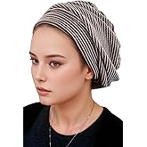 ERMANDINA Jewish Head Covering for Women Tichel Slouchy Beanie Beret Snood Headcovering