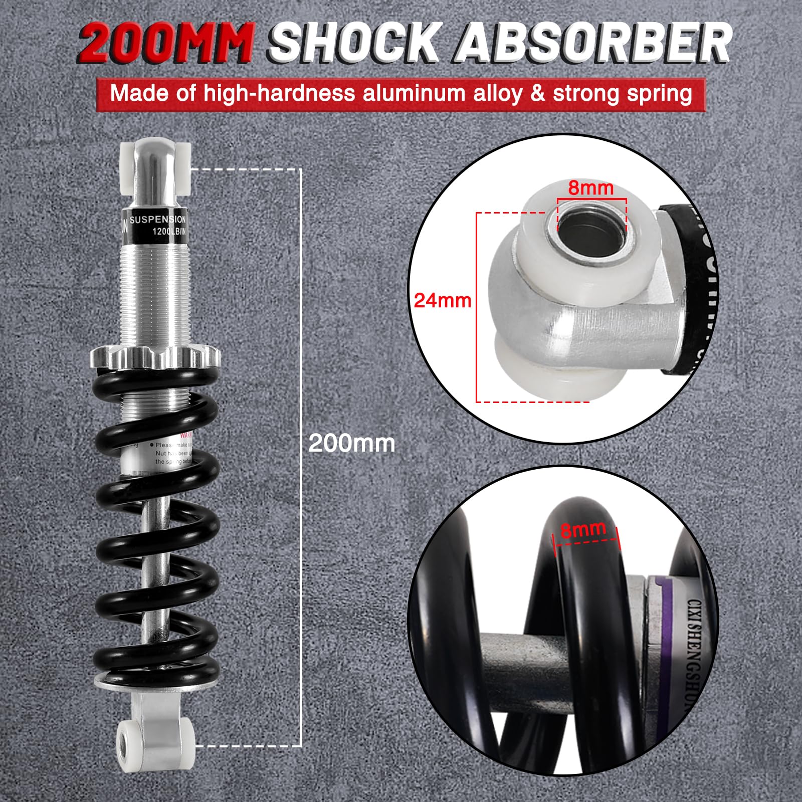 Suspension Velo Bicycle Oil Spring Shock Absorber Mountain Bike