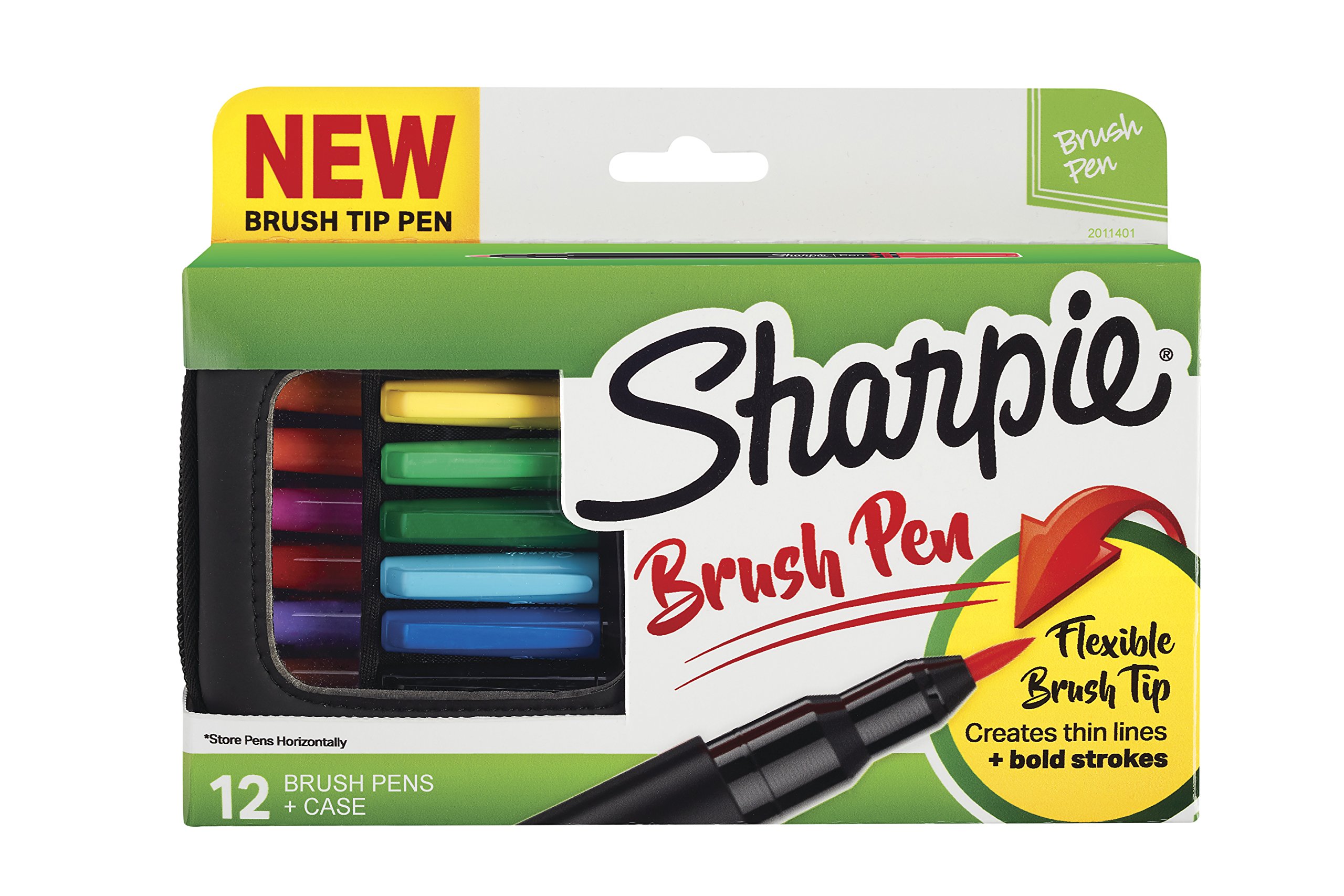 Sharpie 1810704 Permanent Markers, Brush Tip, Assorted, 12 Pack Amazon