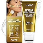 MAREE Neck Cream with Roller - Lifting Neck Creams For Tightening and Firming - 3D-Collagen & AH-8 Firming Neck Cream Roller - Face Décolleté Wrinkle Cream for Women - Crema Reafirmante Para el Cuello
