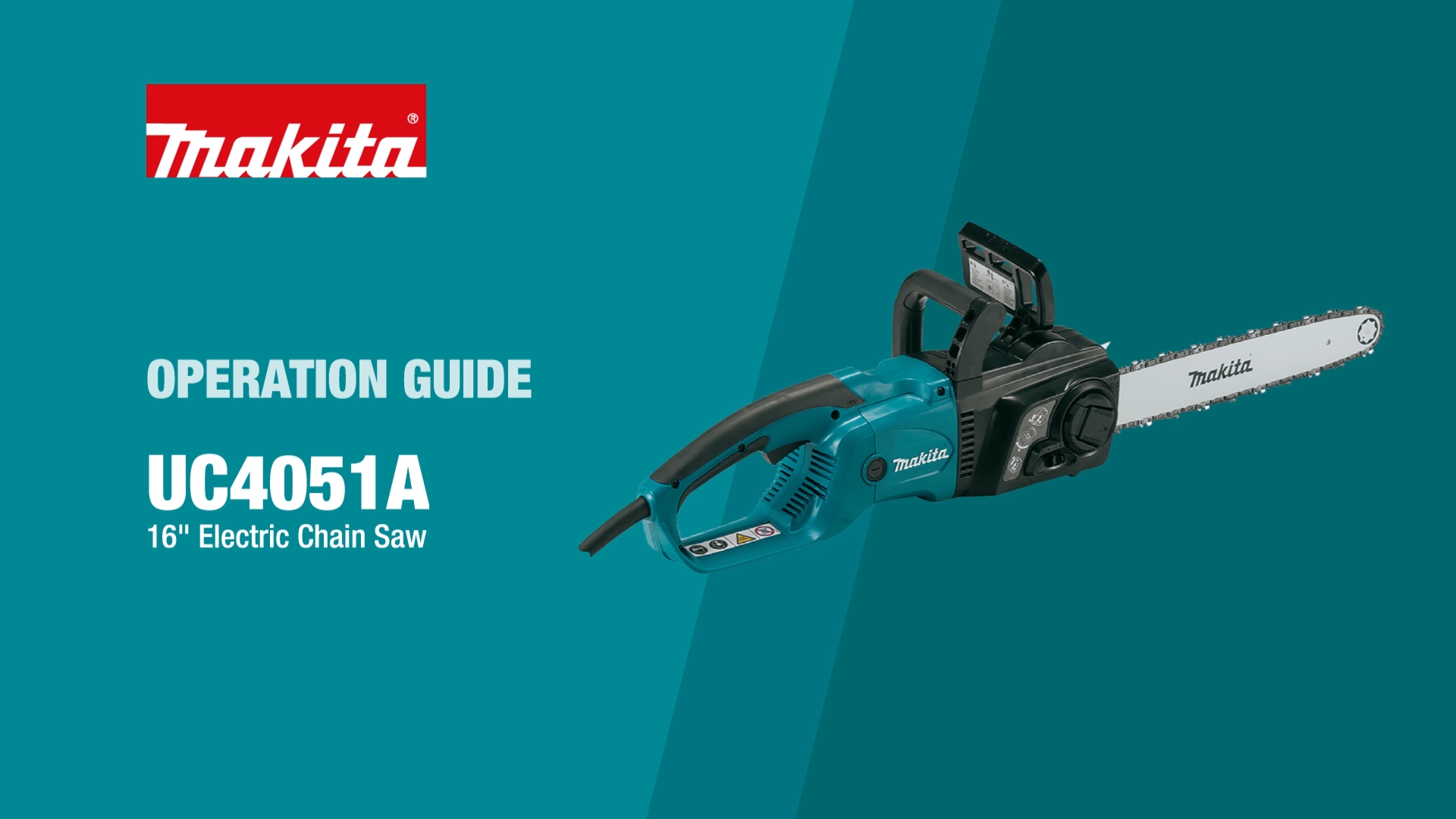 Makita-UC4051A Chain Saw, Electric, 16 in. Bar - Sliver photo 12