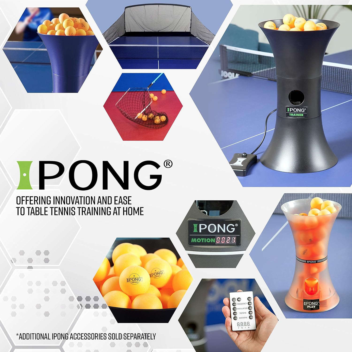 iPong Table Tennis Training Robot - Serves 40mm Regulation Ping Pong Balls Automatically - Play Solo w/o Playback Mode on Your Ping Pong Table - Various Models Available w/Different Training Options : Sports & Outdoors