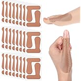 YBEATY 80 Pcs Thumb Support Tape Self Adhesive Thumb Brace Liner Elastic Toe Pain Relieving Patch Finger Bandages Supplies for Arthritis Pain Sport Housework Joint Support