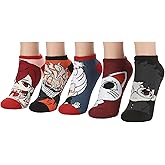 Bioworld Dandadan Mix Characters Womens Ankle Socks 5 Pack