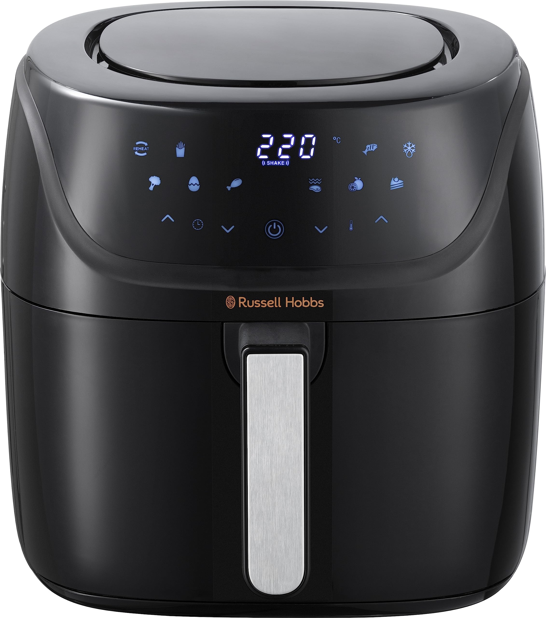 Russell Hobbs Air Fryer Xxl 8L [Multicuiseur 7En1, 10 Programmes] Friteuse Sans Huile Avec Rapid Air (Cuit, Grille, Rôtit & Plus, Tactile, Contrôle De Température, Lave-Vaisselle) Airfryer 27170-56