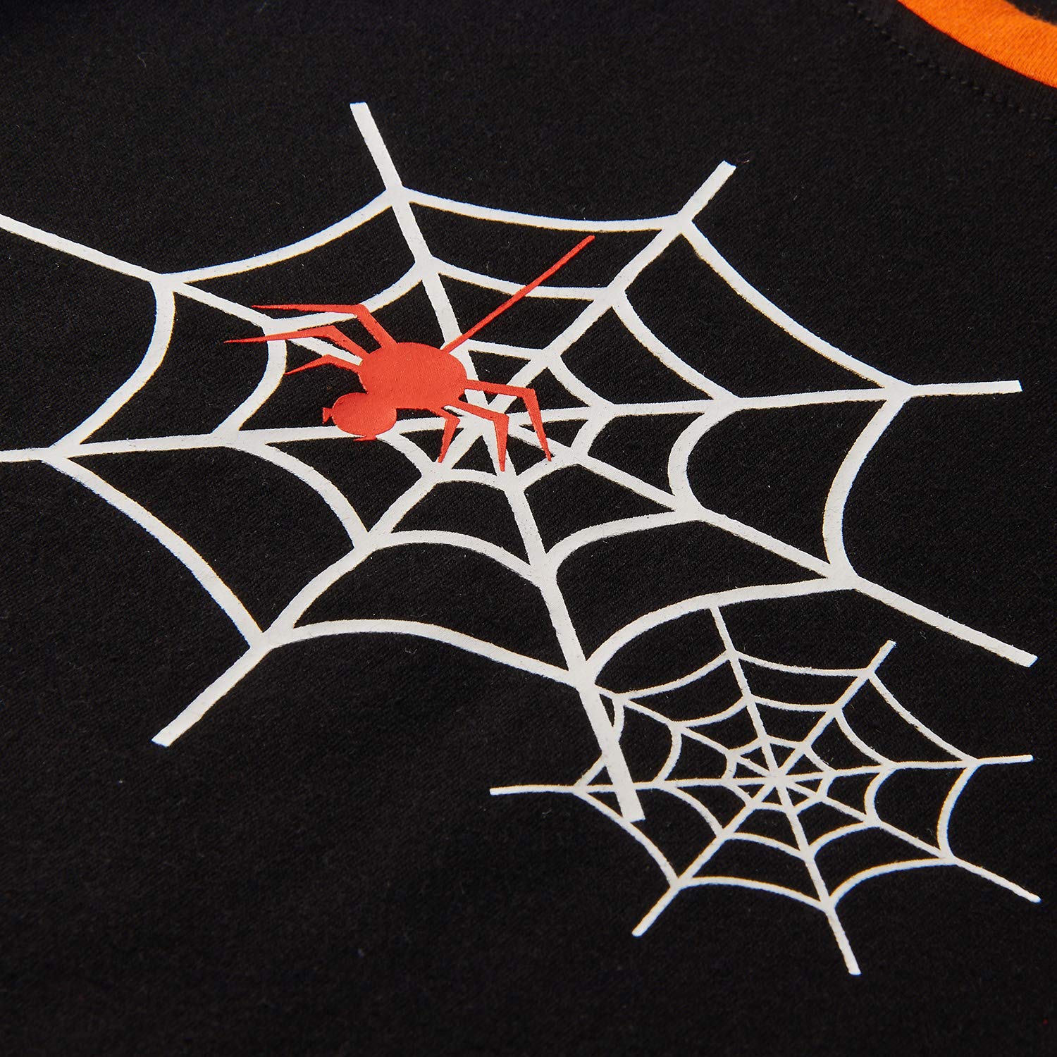 TUONROAD Kids Pajamas Printed Sleepwear Long Sleeve Pjs 2 Pcs Jumpsuit for Children Age 2-9 Years (Spider Web 6-7 Years)