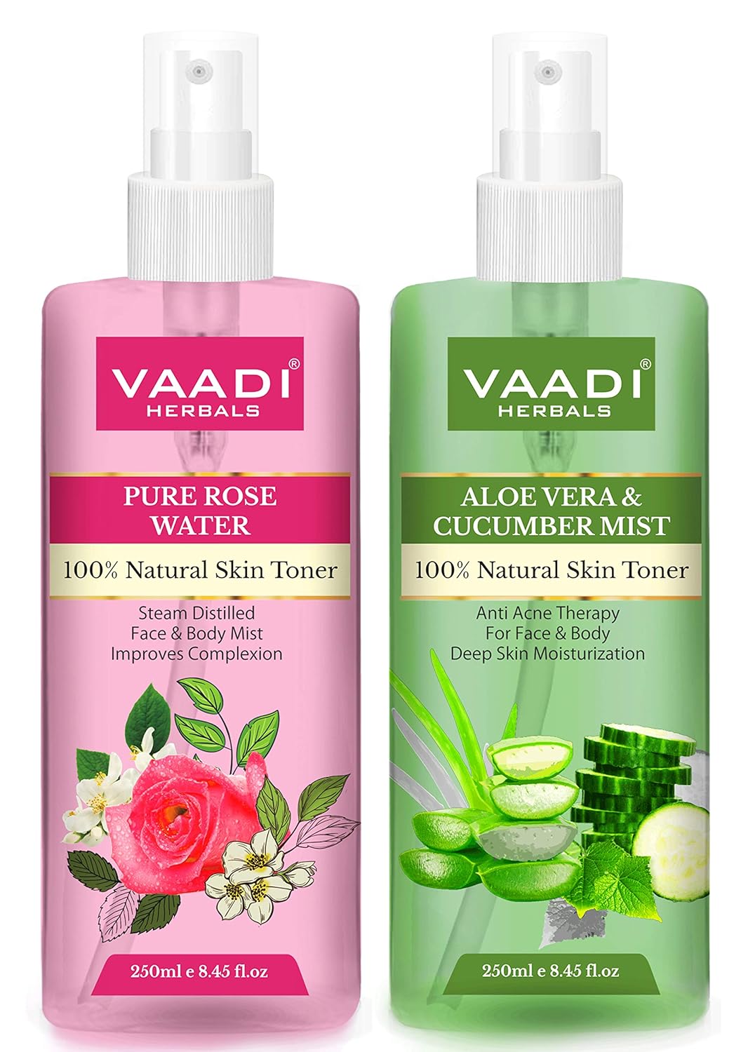 cucumber and rose water toner