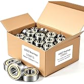 Dianrui 200 PCS 608ZZ Ball Bearings Assortment Kit Carbon Steel | Small Bearings, Deep Groove Bearing For Furniture Wheel, Roller Skates, 3D Printing