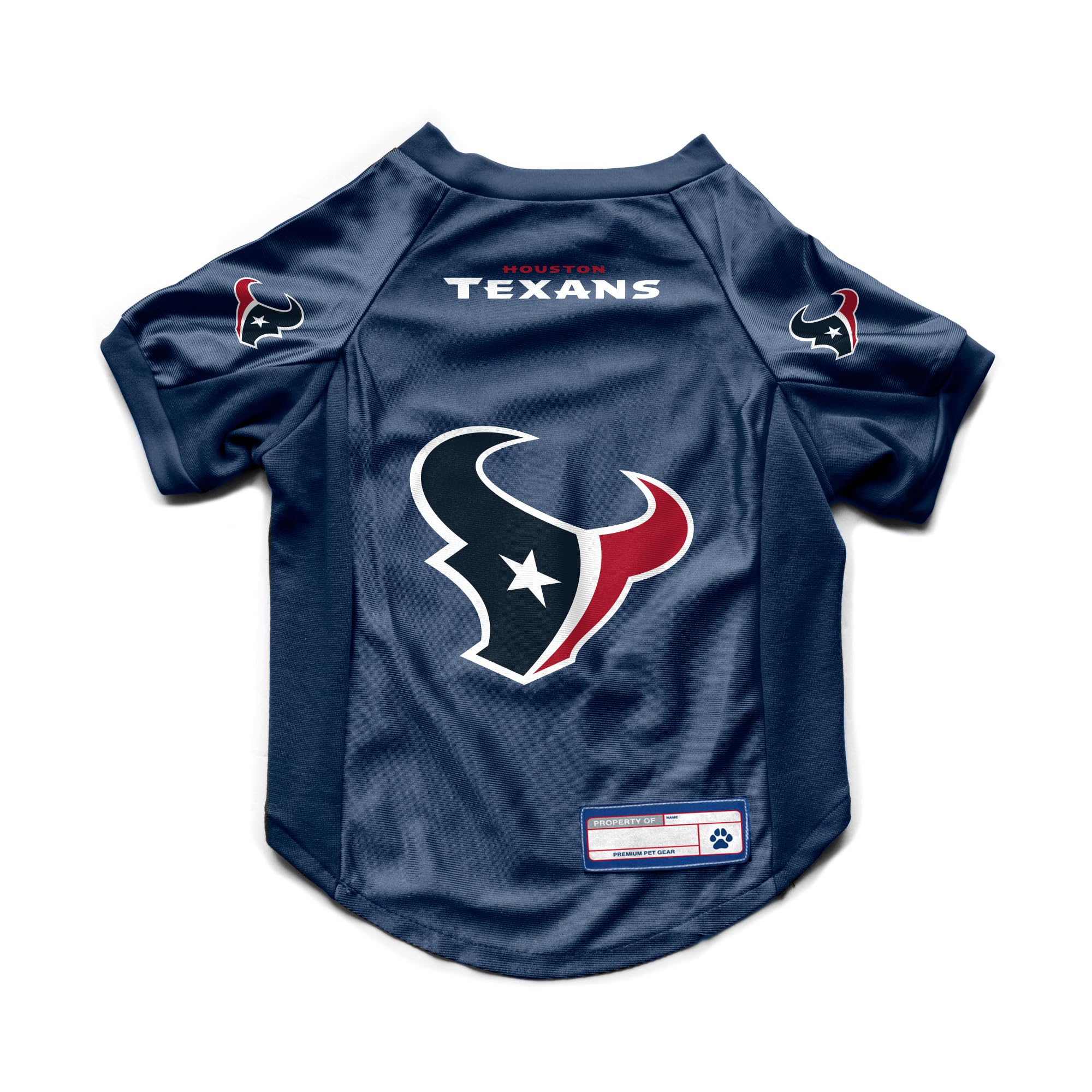 Photo 1 of Littlearth NFL Houston Texans Stretch Pet Jersey, Team Color, Small