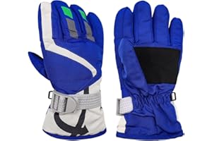 HADEEONG Kids Winter Gloves Waterproof Ski Snow Gloves for Boys & Girls, Warm Gloves Outdoor Sports Snowboard Bicycle