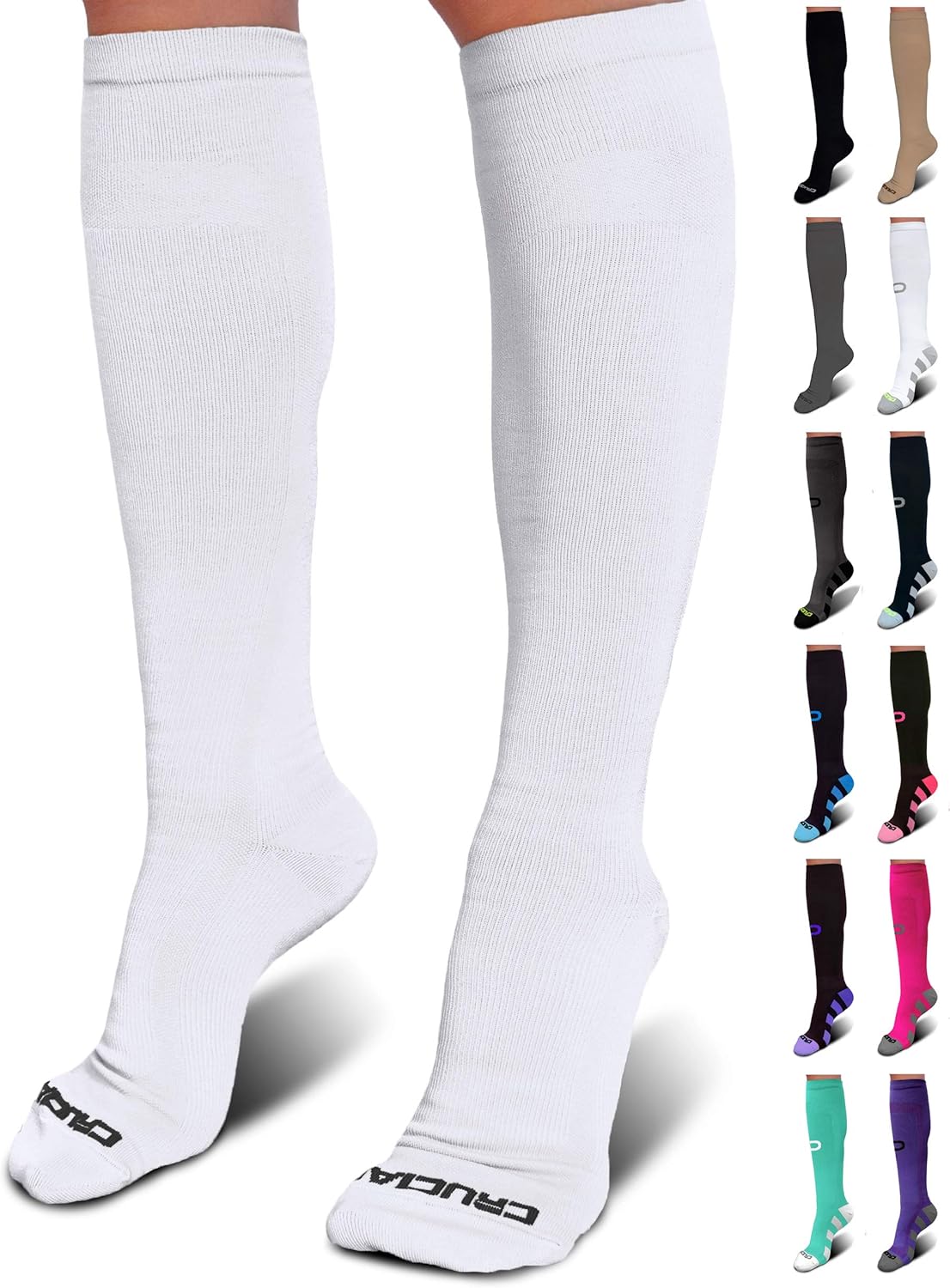 Crucial Compression Socks for Men & Women (2030mmHg) Best Graduated