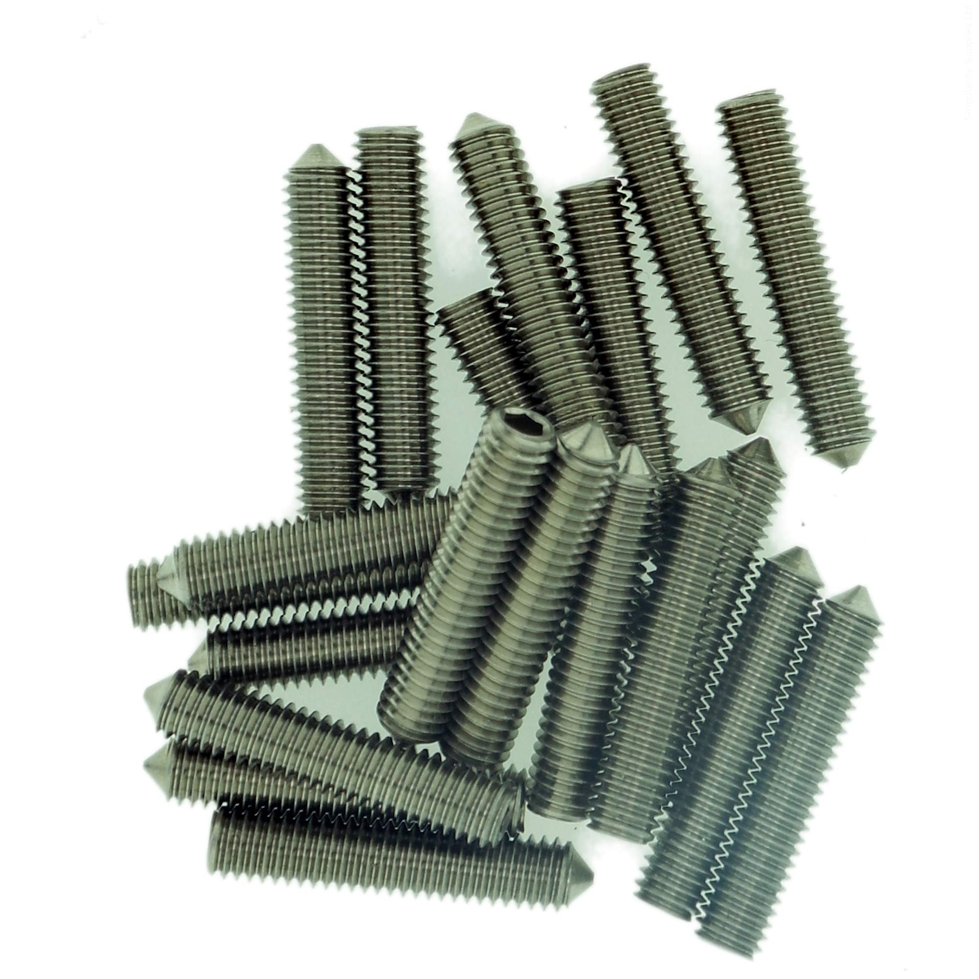 M10 (10mm x 25mm) Hex Socket Grub Screw (Cone Point) - Stainless Steel (A2) (Pack of 10) — image 1