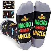 HAPPYPOP Novelty Family Gifts - Gifts for Son Uncle Papa Nephew, Funny Socks for Him