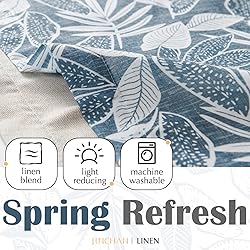 jinchan Linen Valance Kitchen Curtain for Windows