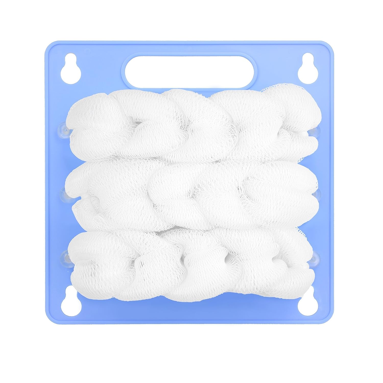 The Back Scratch Scrubber (Blue Cloud) by The Üya Company (TM) - The Complete, Hands-Free, Back Skin Care System for Scratching, Scrubbing & Exfoliating Your Back Every Time You Shower