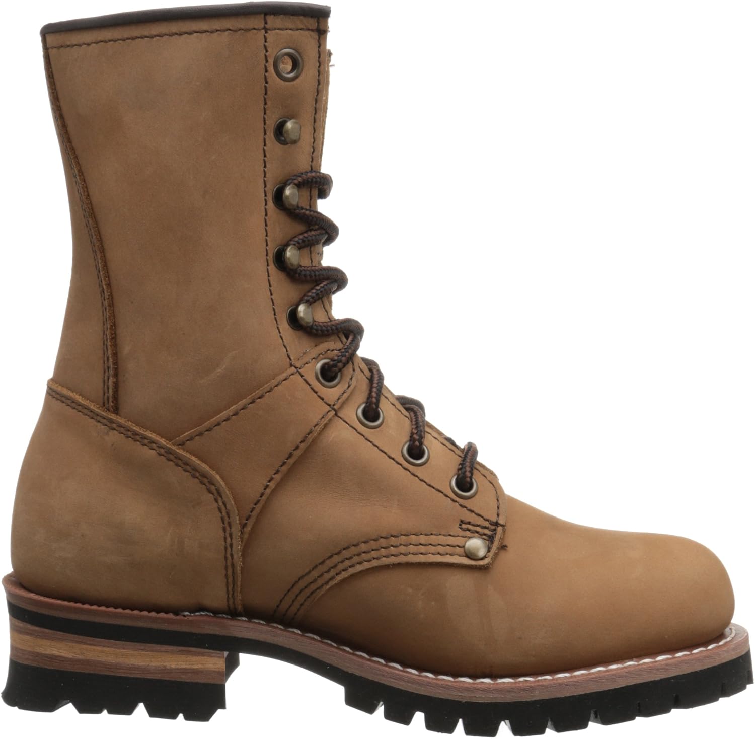 Ad Tec Women's 9" Logger Brown-W Boot: Shoes