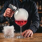 LWRT Cocktail Bubble Smoke Gun for Drinks - Creates Aromatic Smoke Bubbles | Electric Smoke Gun, Smoke &amp; Fan Modes, 1.4" Color Display, 5000mAh, Flame-Free Heating, 4 Aroma Options, Cocktail Kit