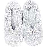 Panda Bros Women's Ballerina Slipper Socks - One Pair Anti-Skid Comfy Warm Ballet Style House Slippers for Indoor Home, Winter, Wedding, and Birthday Gifts for Women