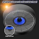 SZMP Solar Fountain 3.5W 7 in 1 Nozzles Birds Garden Pond Pump view 2