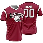 Arizona Shirt Football Fan Custom T-Shirts Personalized Name and Number Sports Fan Apparel for Men Women Kids