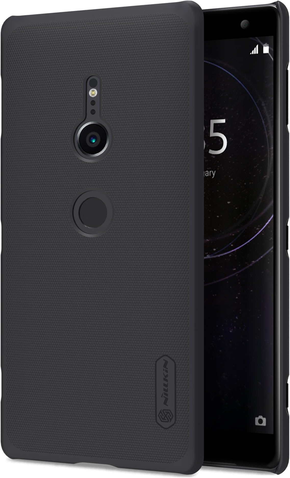 Sony Xperia XZ2 Case, PC Ultra Slim Thin Light Curved Ultra Fit Cover, Non-Slip Salient Point Surface for Excellent Grip Anti-Fingerprint Protective Case for Sony Xperia XZ2 (Black)